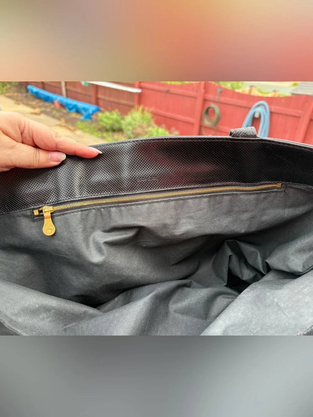 Bottega Veneta Black Woven Tote Bag